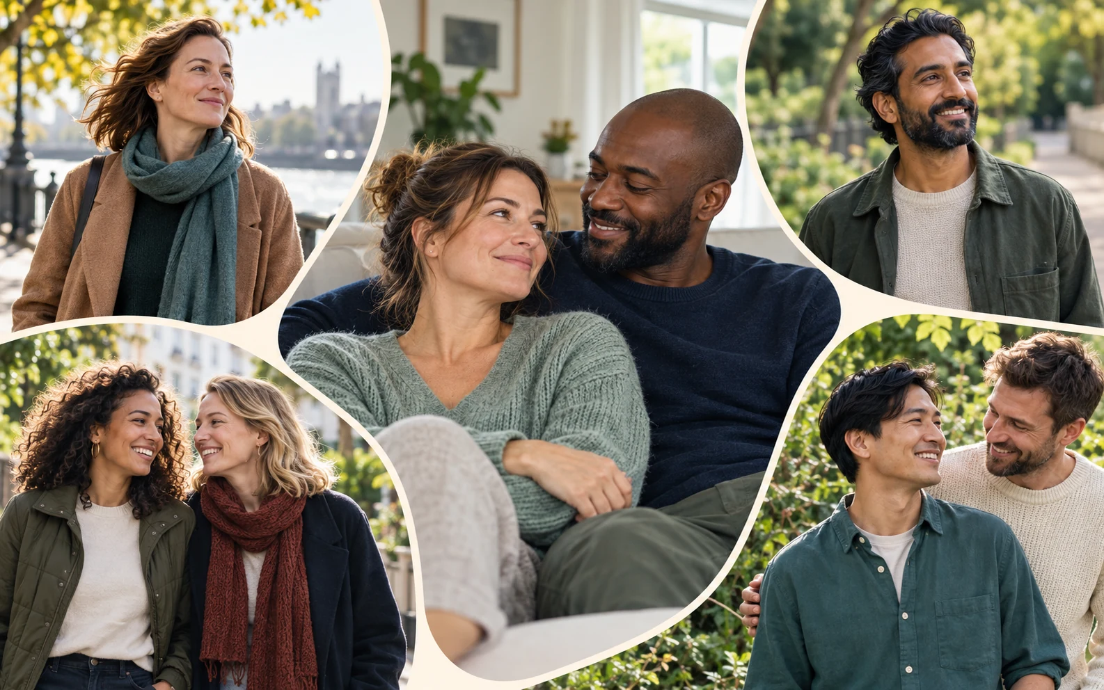 People planning their fertility: individuals, a man and woman, two women, and two men